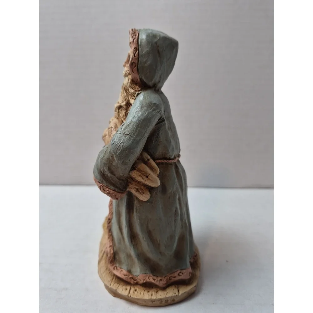 Vintage 1992 Wood World Nautical Santa Figurine‎ Made in USA Coastal Father Boat